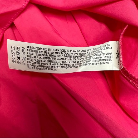 English Factory Pink Puff Sleeve mini Dress size XS NWT - Picture 8 of 9